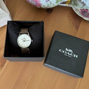 32 MM Ruby Watch in Signature - Khaki Canvas (NWOT)